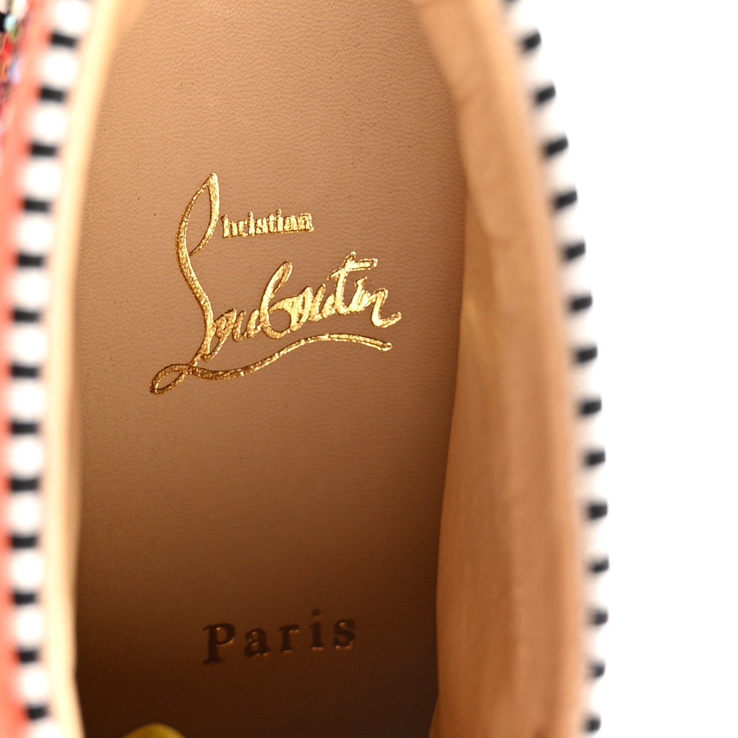 Christian Louboutin Patent Suede Crystal Embellished Orlato Flat Sneakers 35.5 Multicolor 8 of 13