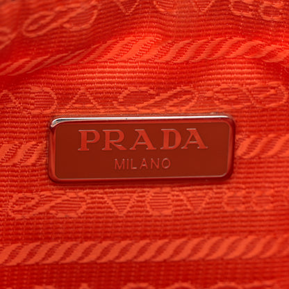 Prada Re-Nylon Saffiano Mini Re-Edition 2005 Bag Arancio 6 of 13