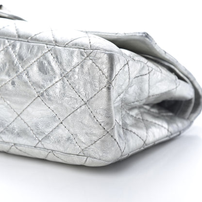 Chanel Metallic Aged Calfskin Quilted 2.55 Reissue 226 Flap Silver 10 of 12