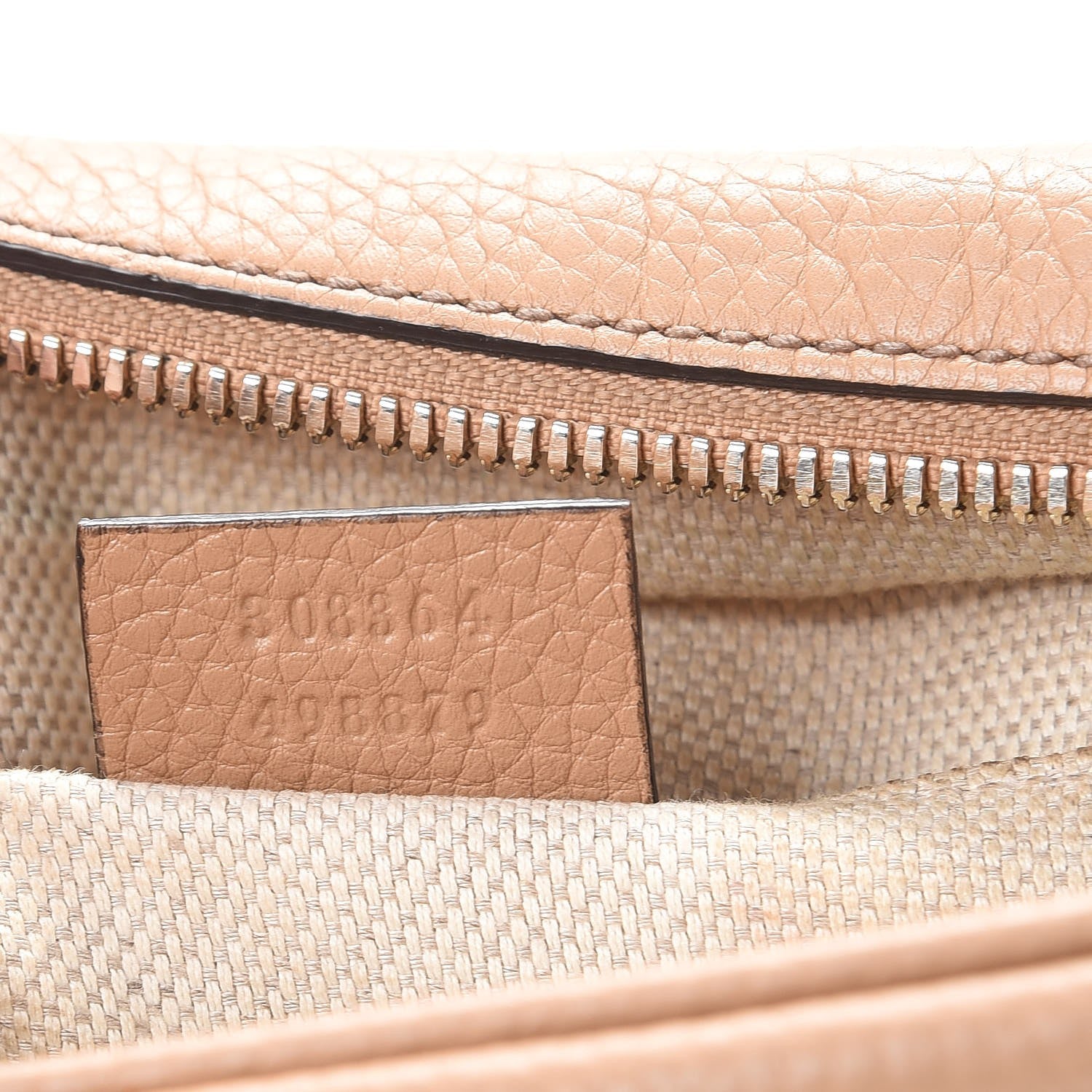 Gucci Pebbled Calfskin Small Soho Disco Bag Camelia 7 of 20