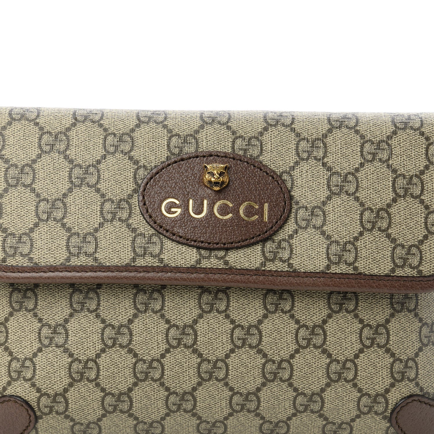 Gucci GG Supreme Monogram Neo Vintage Web Belt Bag Brown 11 of 11