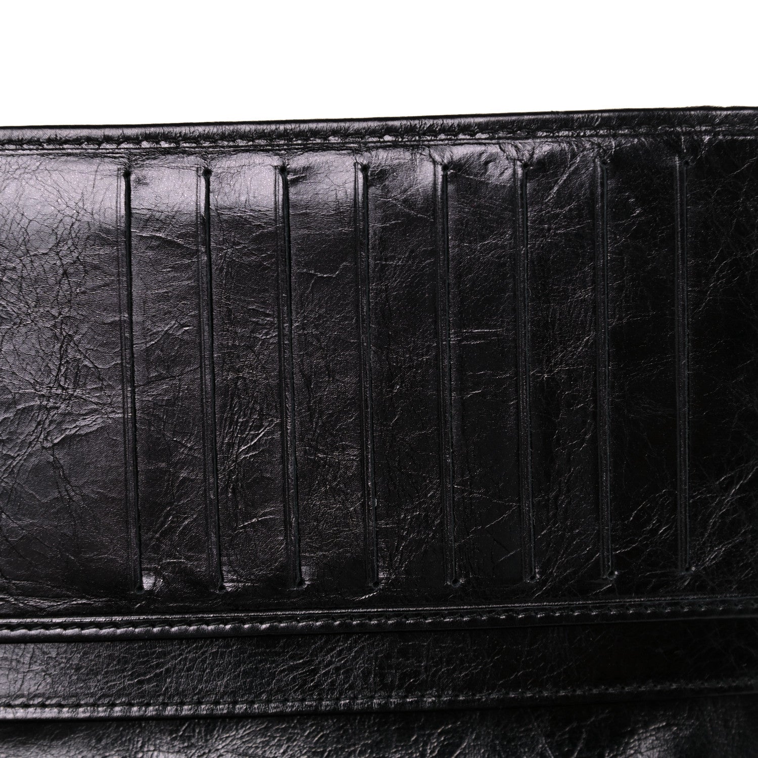 Chanel Aged Calfskin Quilted Cambon Yen Wallet Black 16 of 17