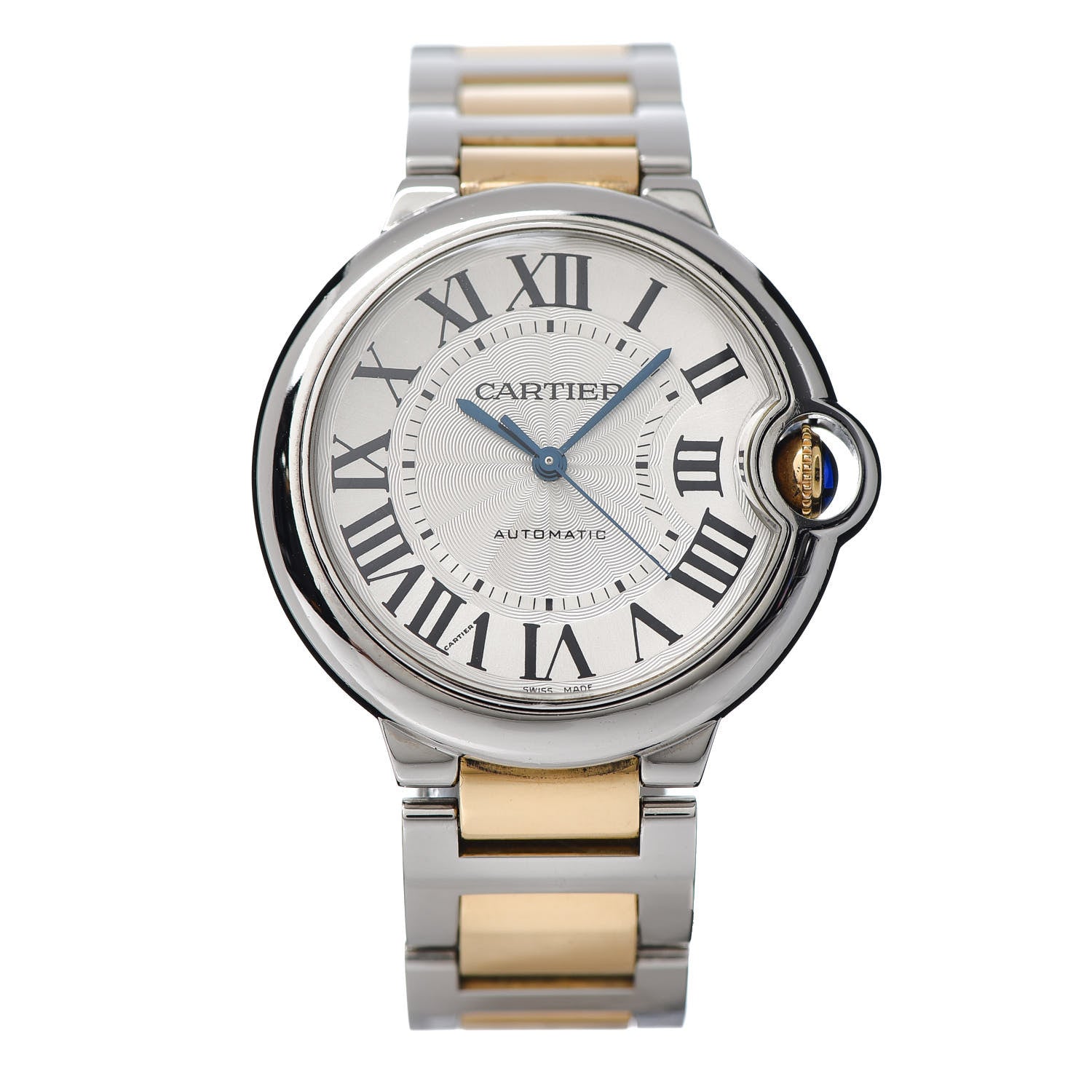 Cartier Stainless Steel 18K Yellow Gold 36mm Ballon Bleu De Automatic Watch 2 of 12