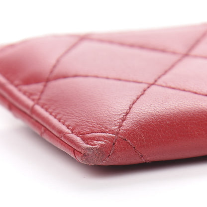 Chanel Lambskin Quilted Card Holder Red 10 of 12