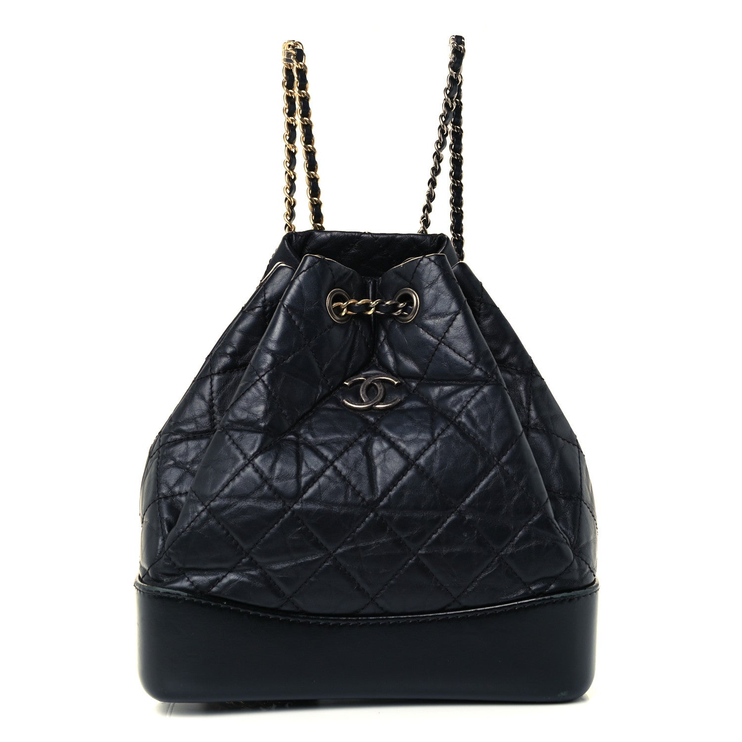 Chanel Aged Calfskin Quilted Small Gabrielle Backpack Black 1 of 14
