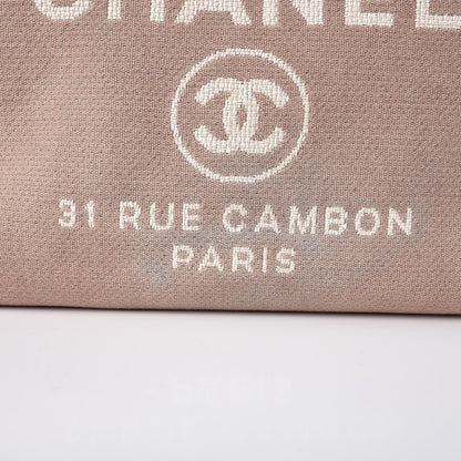 Chanel Canvas Large Deauville Tote Ecru 9 of 17