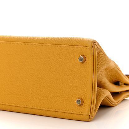 Hermes Togo Kelly Retourne 32 Jaune Ambre 10 of 15