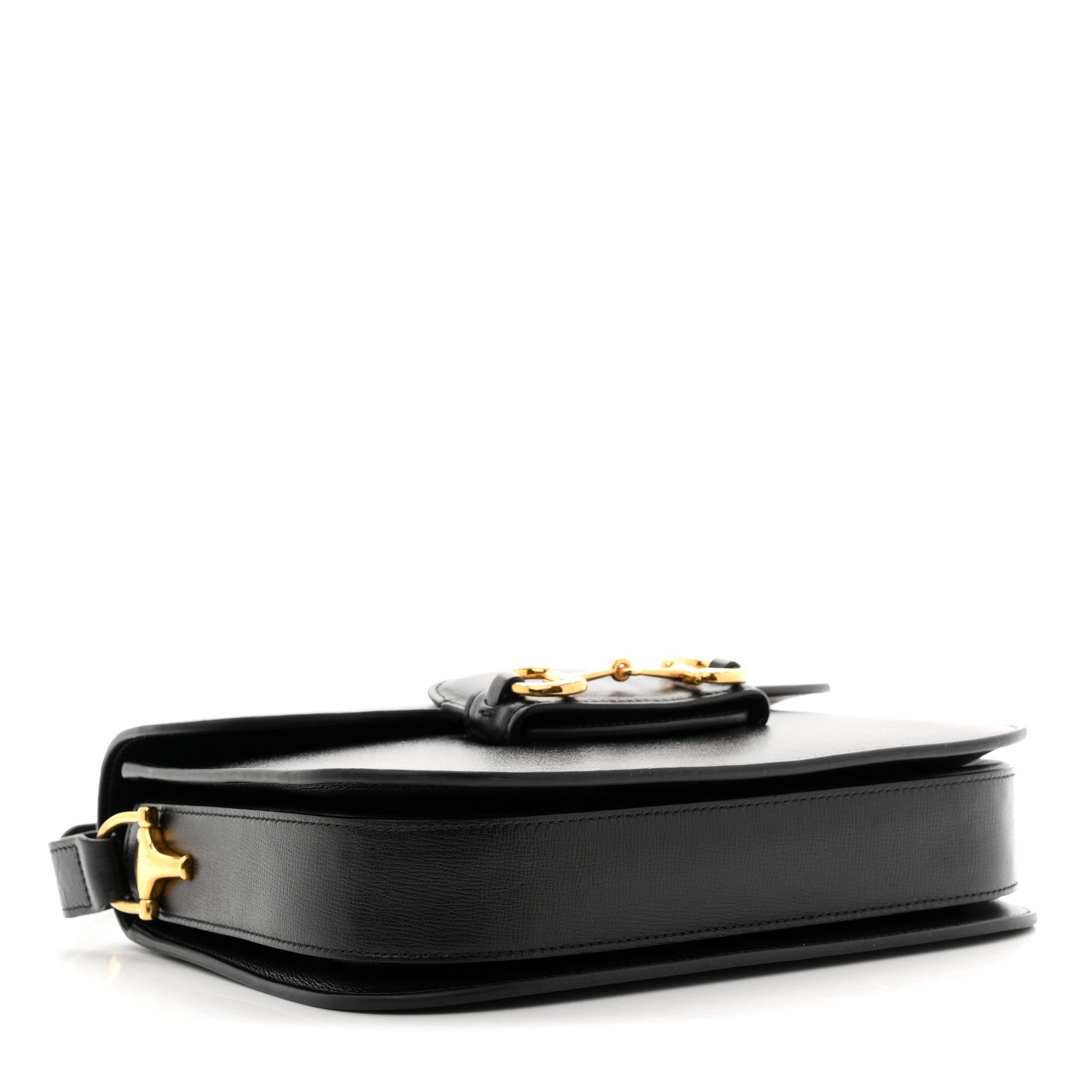 Gucci Azalea Calfskin Horsebit 1955 Shoulder Bag Black 4 of 10