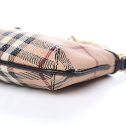 Burberry Haymarket Check Clara Pochette Chocolate 9 of 10