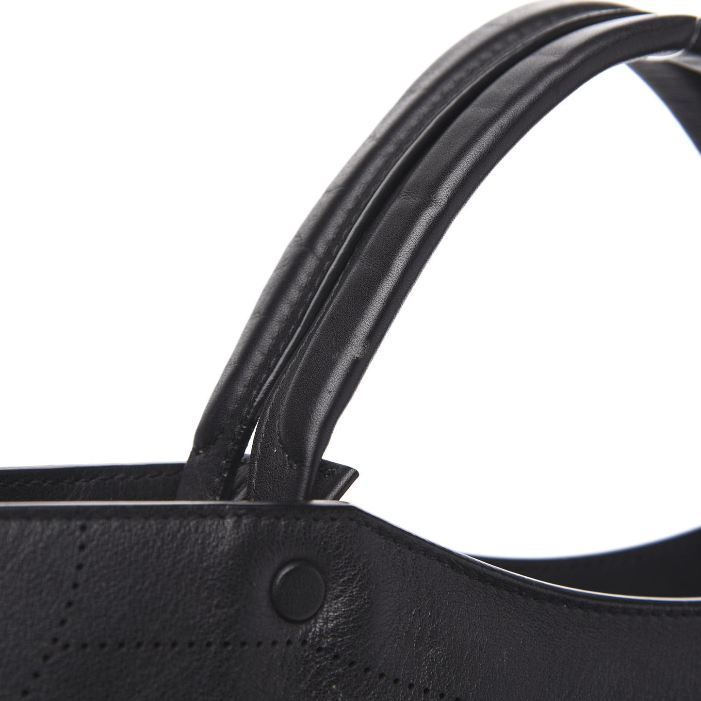 Veau Soyeux Perforated Blackout Hardware City Black