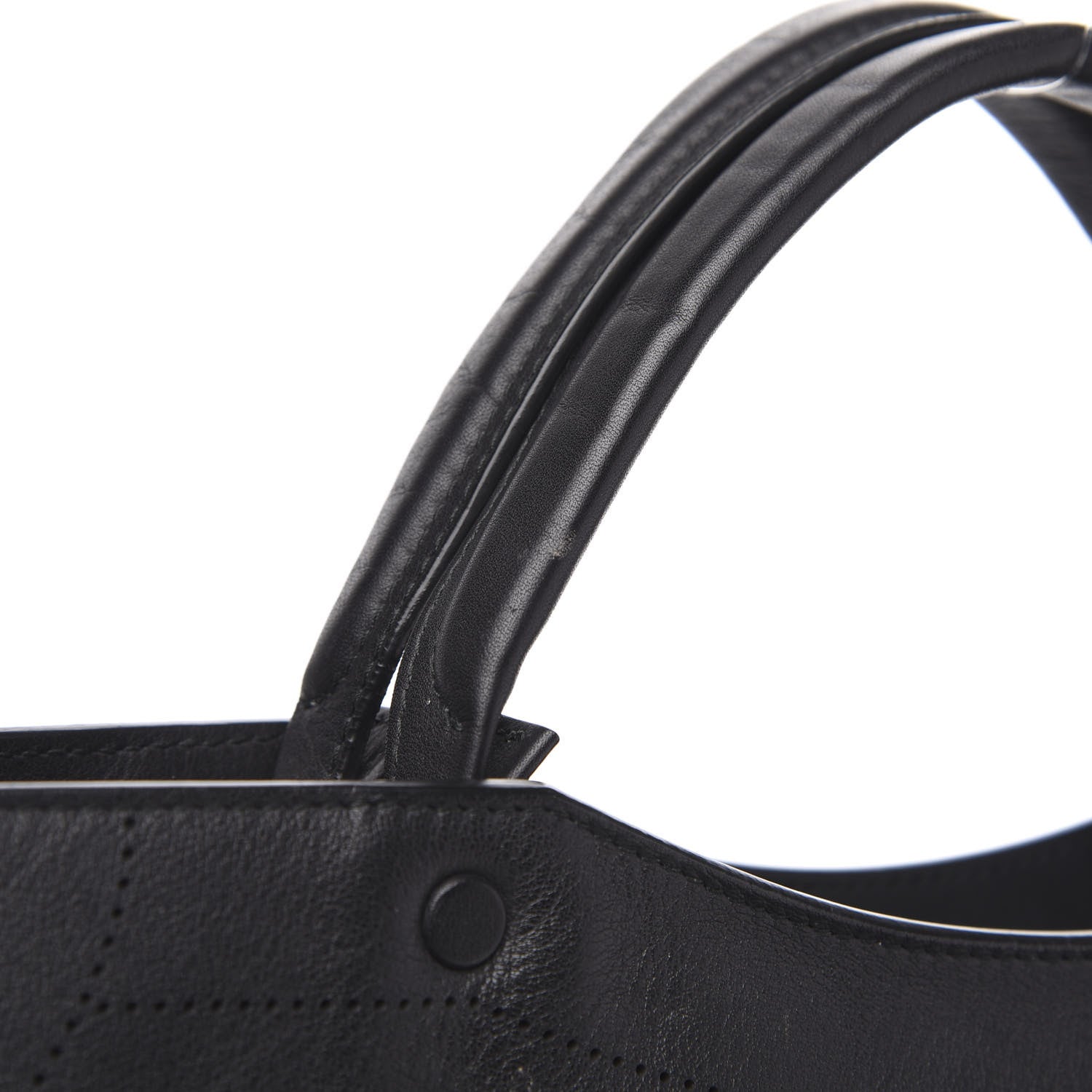 Balenciaga Veau Soyeux Perforated Blackout Hardware City Black 11 of 11