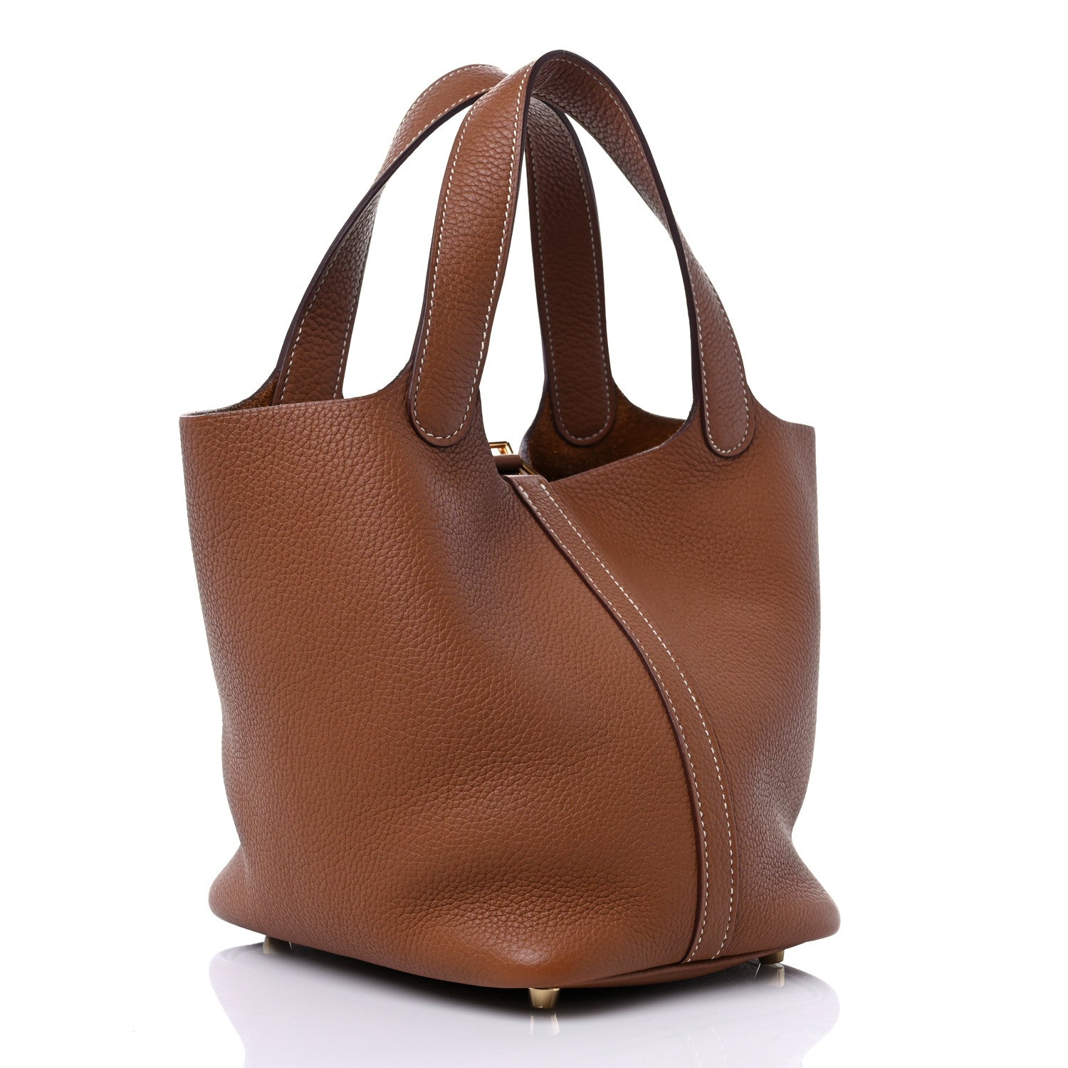 Hermes Taurillon Clemence Picotin Lock 18 PM Gold 3 of 10