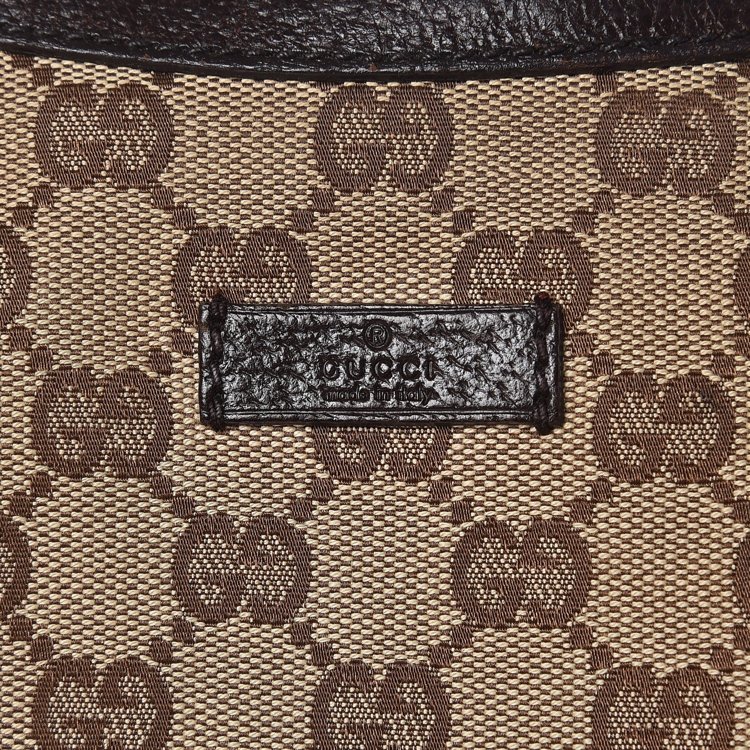 Gucci Monogram Medium Half Moon Hobo Dark Brown 6 of 10