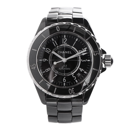 Chanel Stainless Steel Ceramic 38mm J12 Automatic Watch Black 1 of 6