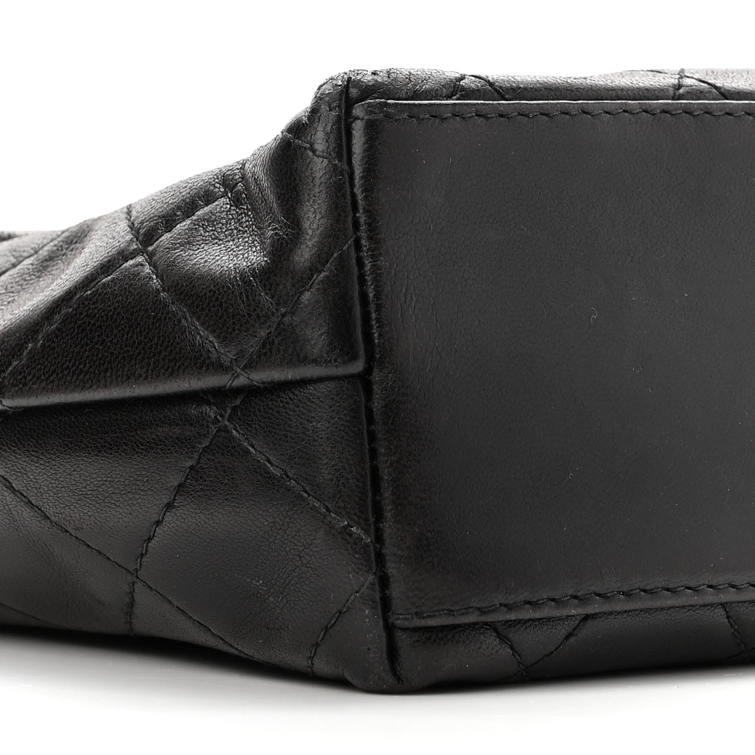 Chanel Lambskin Quilted CC Flap Shoulder Bag Black 8 of 9