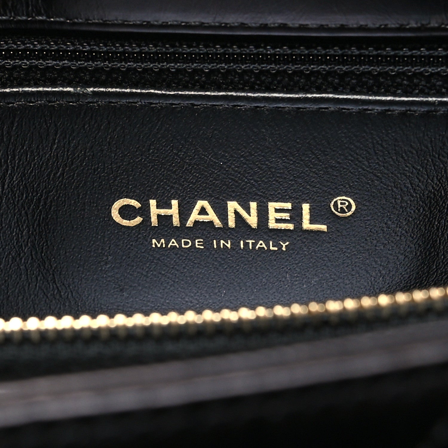 Chanel Calfskin Lizard Chevron Quilted Small Coco Handle Flap Black 7 of 12