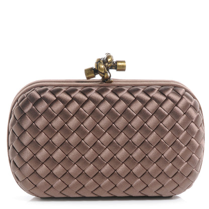 Bottega Veneta Satin Knot Clutch Dawn 1 of 7