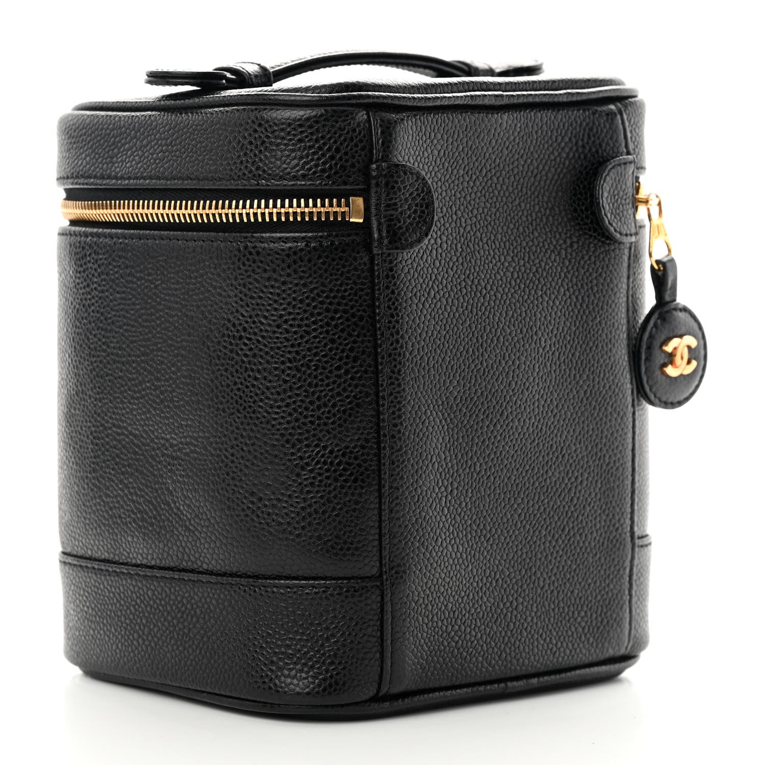 Chanel Caviar Vanity Cosmetic Case Black 3 of 10