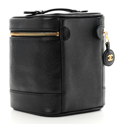 Chanel Caviar Vanity Cosmetic Case Black 3 of 10
