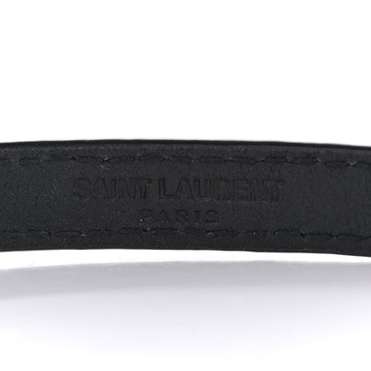 Saint Laurent Calfskin Opyum Double Wrap Bracelet M Black 4 of 6