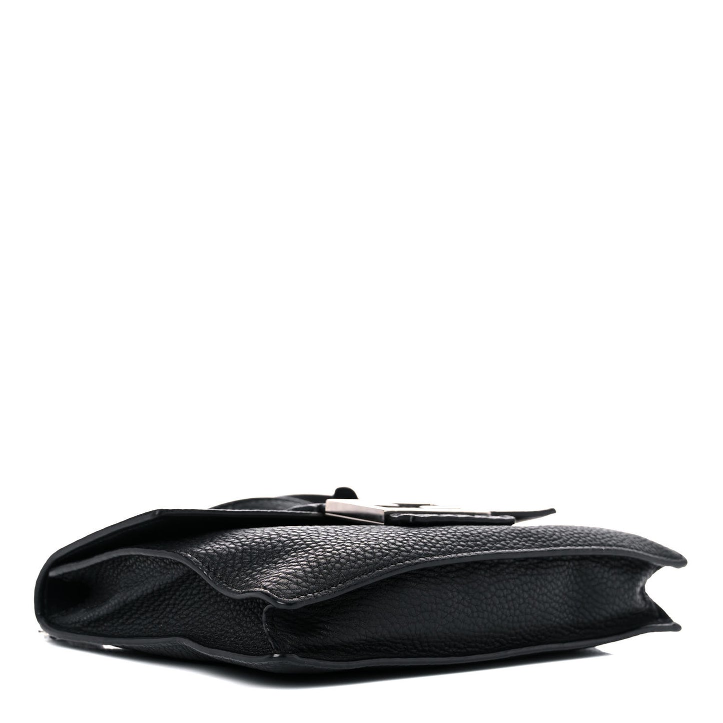 Cuoio Romano Selleria Medium Flat Baguette Black