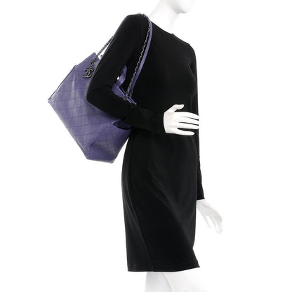 Chanel Calfskin Small CC Pocket Tote Purple 2 of 8