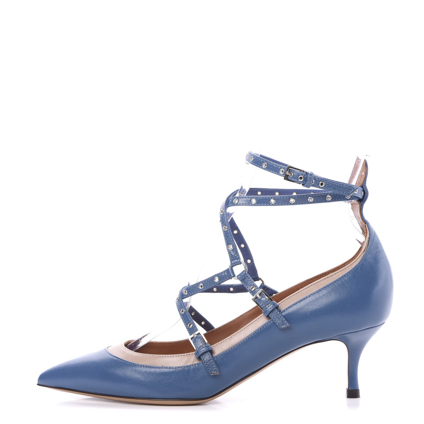 Nappa Love Latch 50mm Pumps 37.5 Indaco Poudre