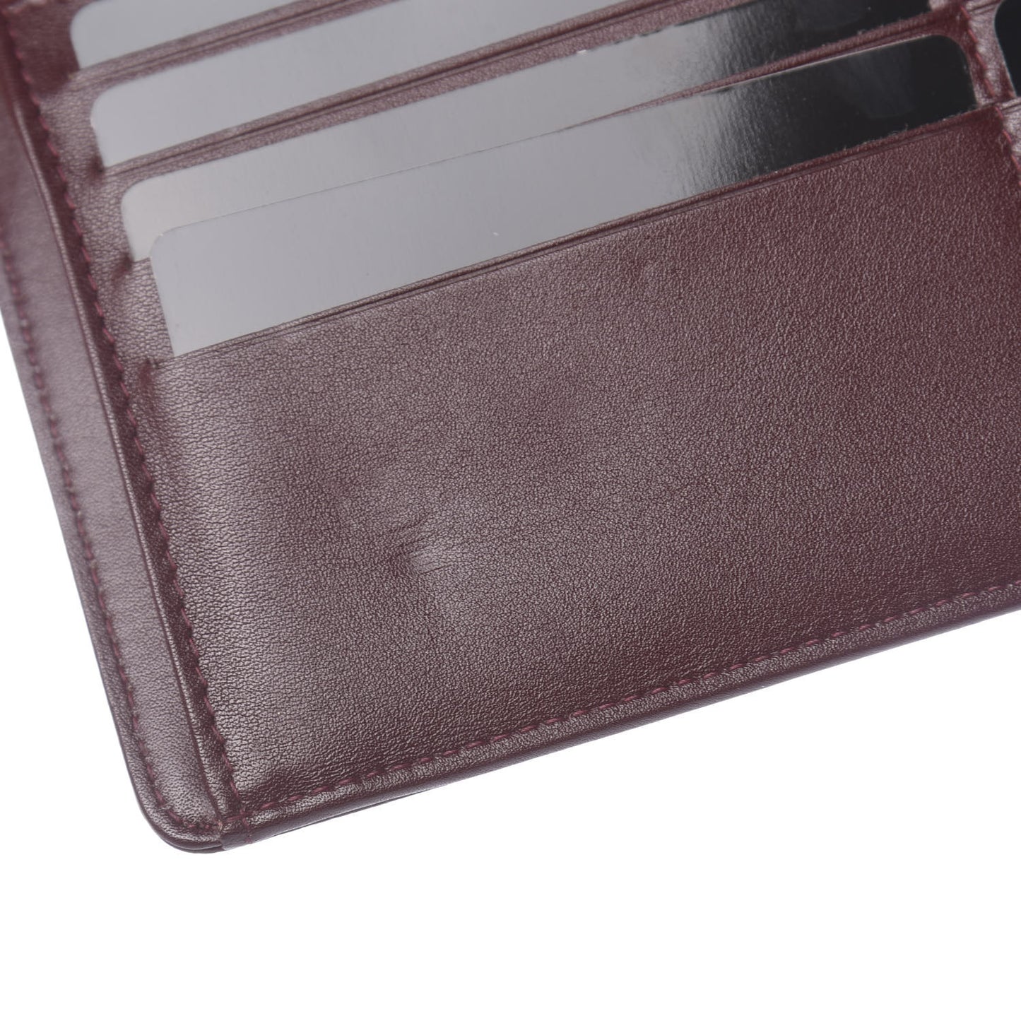 Caviar Timeless CC Large Flap Wallet Burgundy