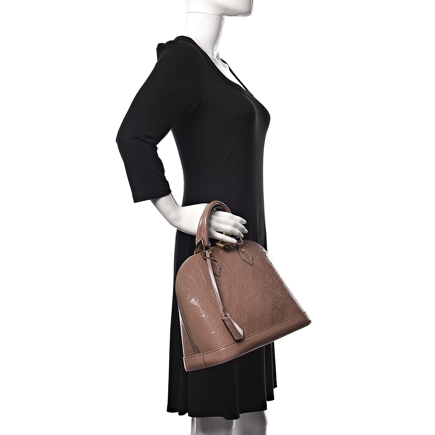 Louis Vuitton Vernis Alma PM Taupe Glace 2 of 11