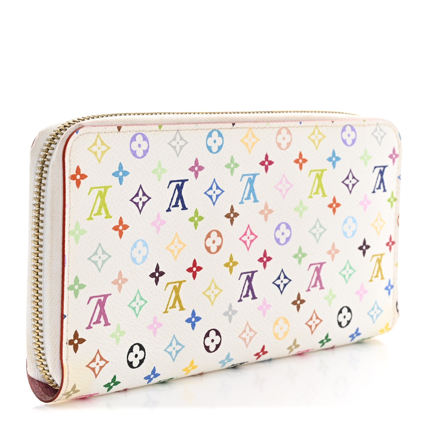 Monogram Multicolor Zippy Wallet White Litchi