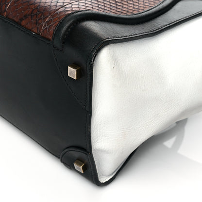 Celine Python Smooth Calfskin Mini Luggage Brown 8 of 16