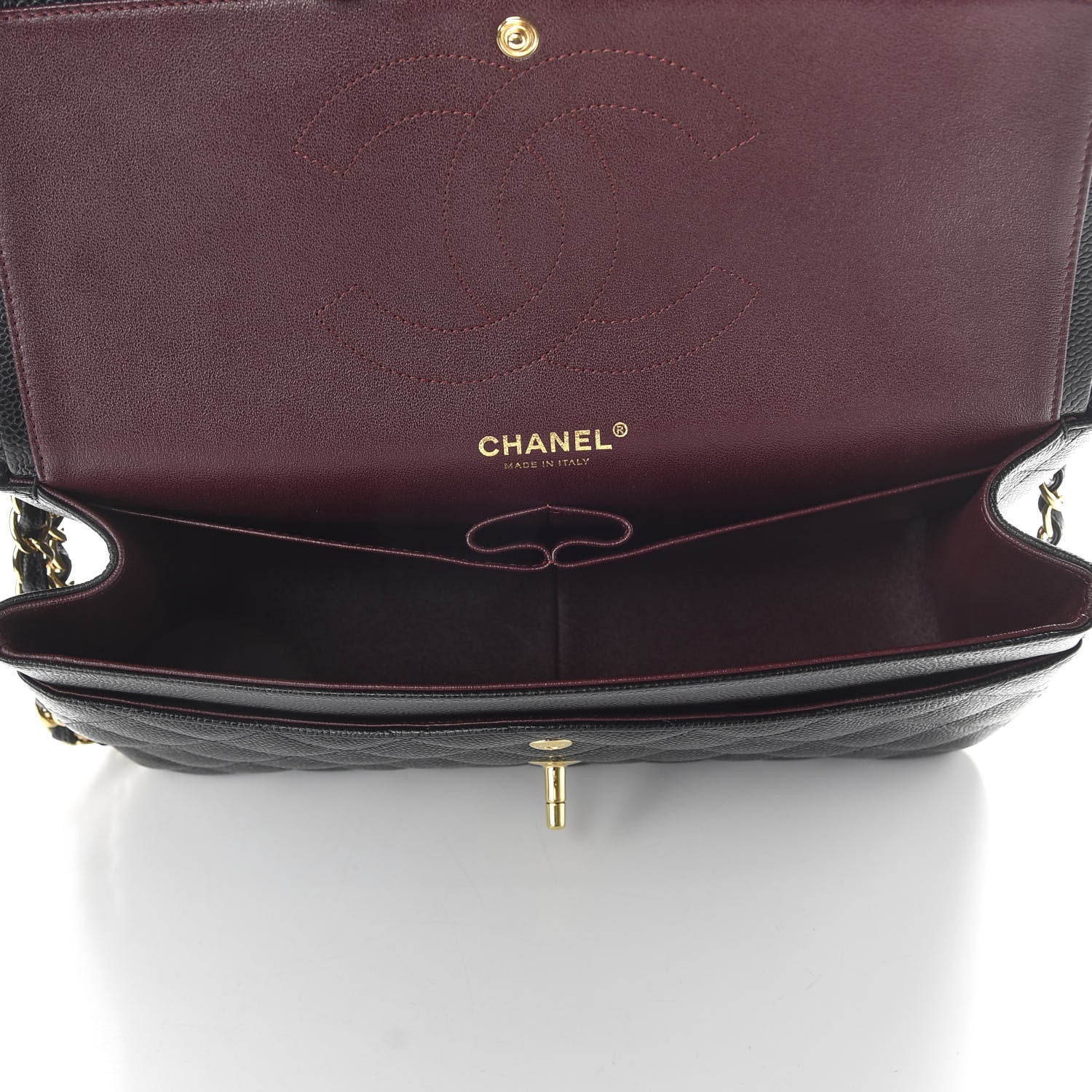 Chanel Caviar Quilted Jumbo Double Flap Black 5 of 11