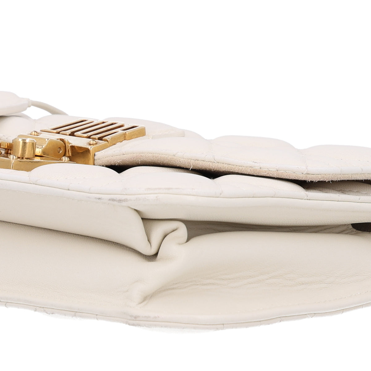 Christian Dior Lambskin Cannage Small Dioraddict Flap Bag White 10 of 10