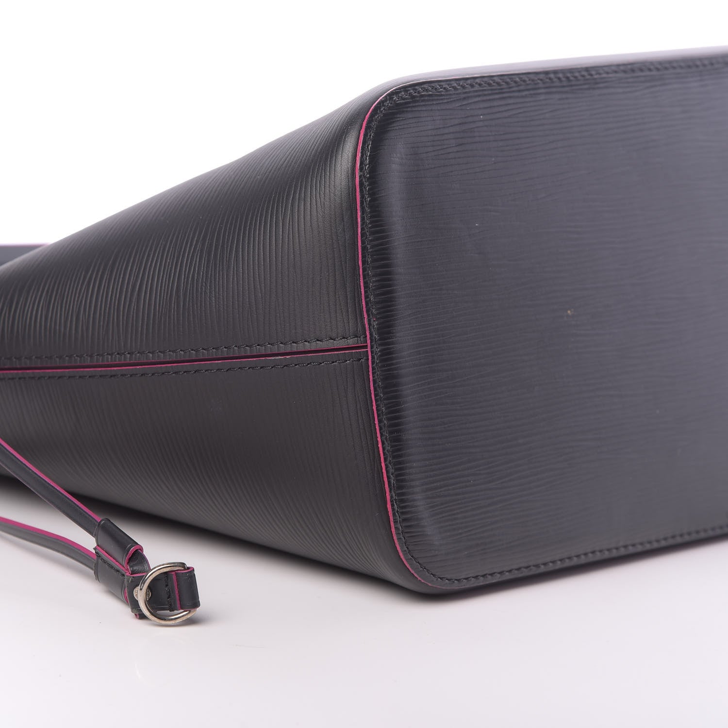Louis Vuitton Epi Neverfull MM Black Hot Pink 9 of 17