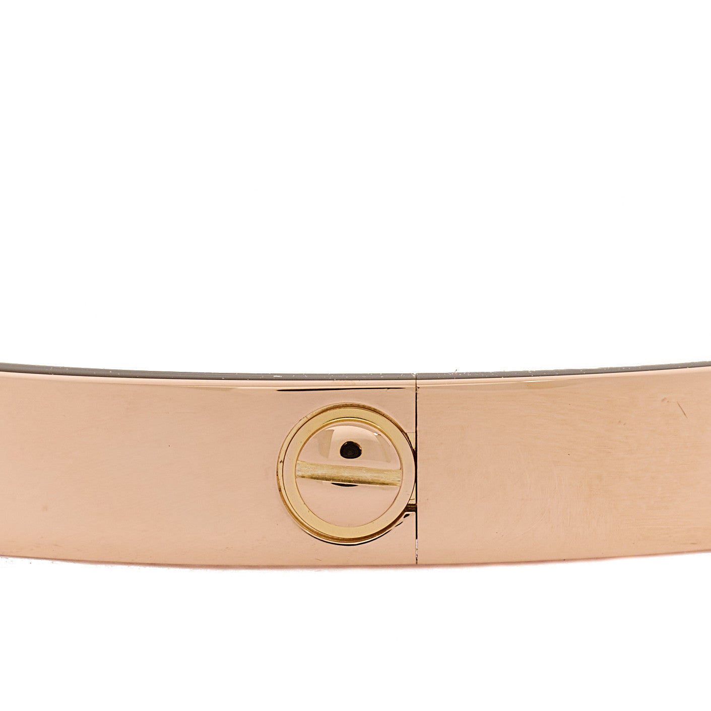 18K Pink Gold 4 Diamond LOVE Bracelet 17