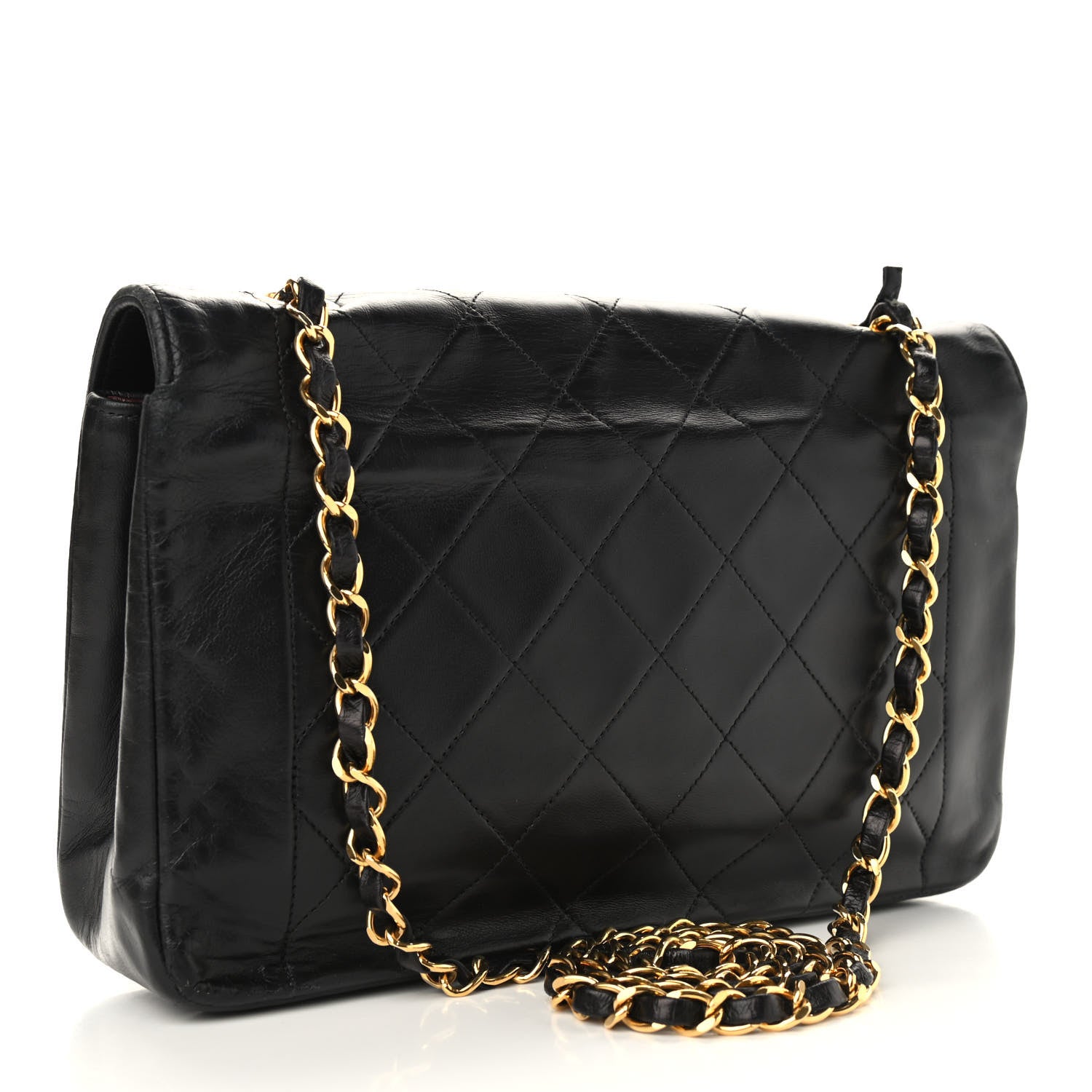 Chanel Lambskin Quilted Medium Single Flap Black 3 of 13