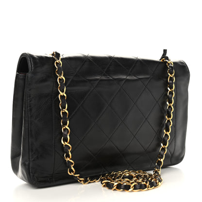 Chanel Lambskin Quilted Medium Single Flap Black 3 of 13