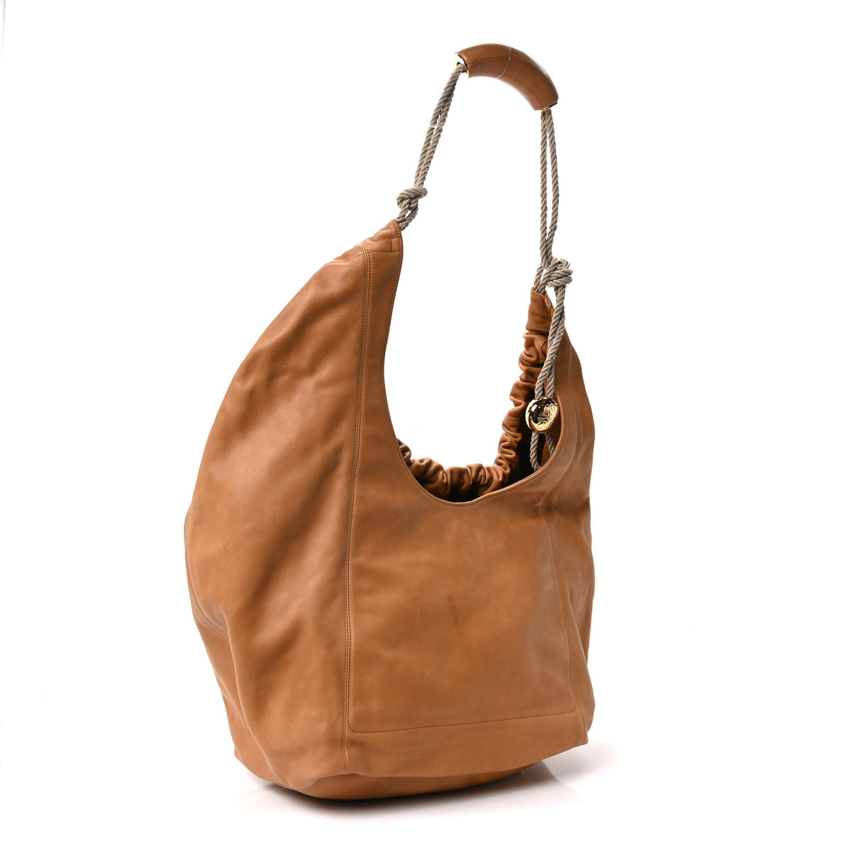 Loewe Nappa Rope Squeeze XL Bag Tan 3 of 9