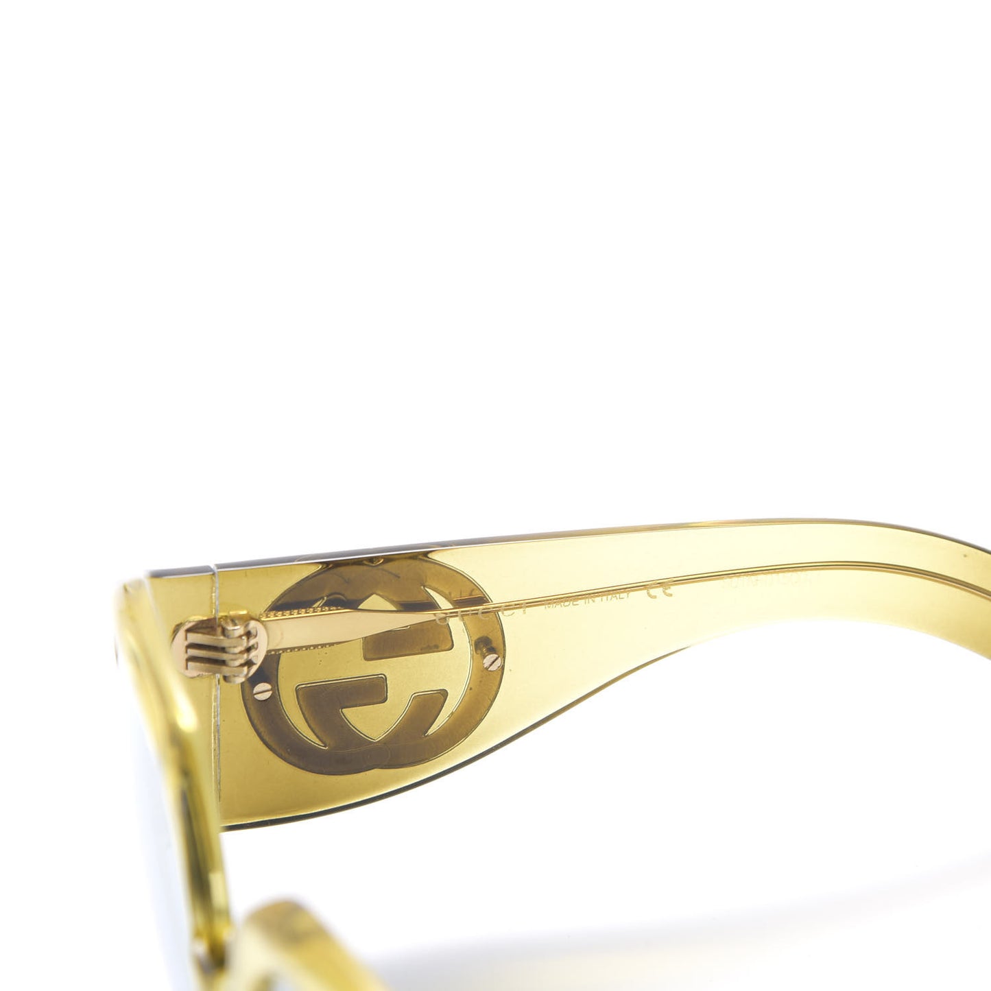 Acetate Oversized Interlocking G Sunglasses GG0151S Yellow