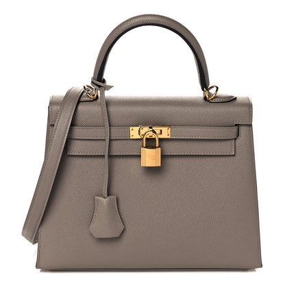 Hermes Epsom Kelly Sellier 25 Gris Asphalte 1 of 38