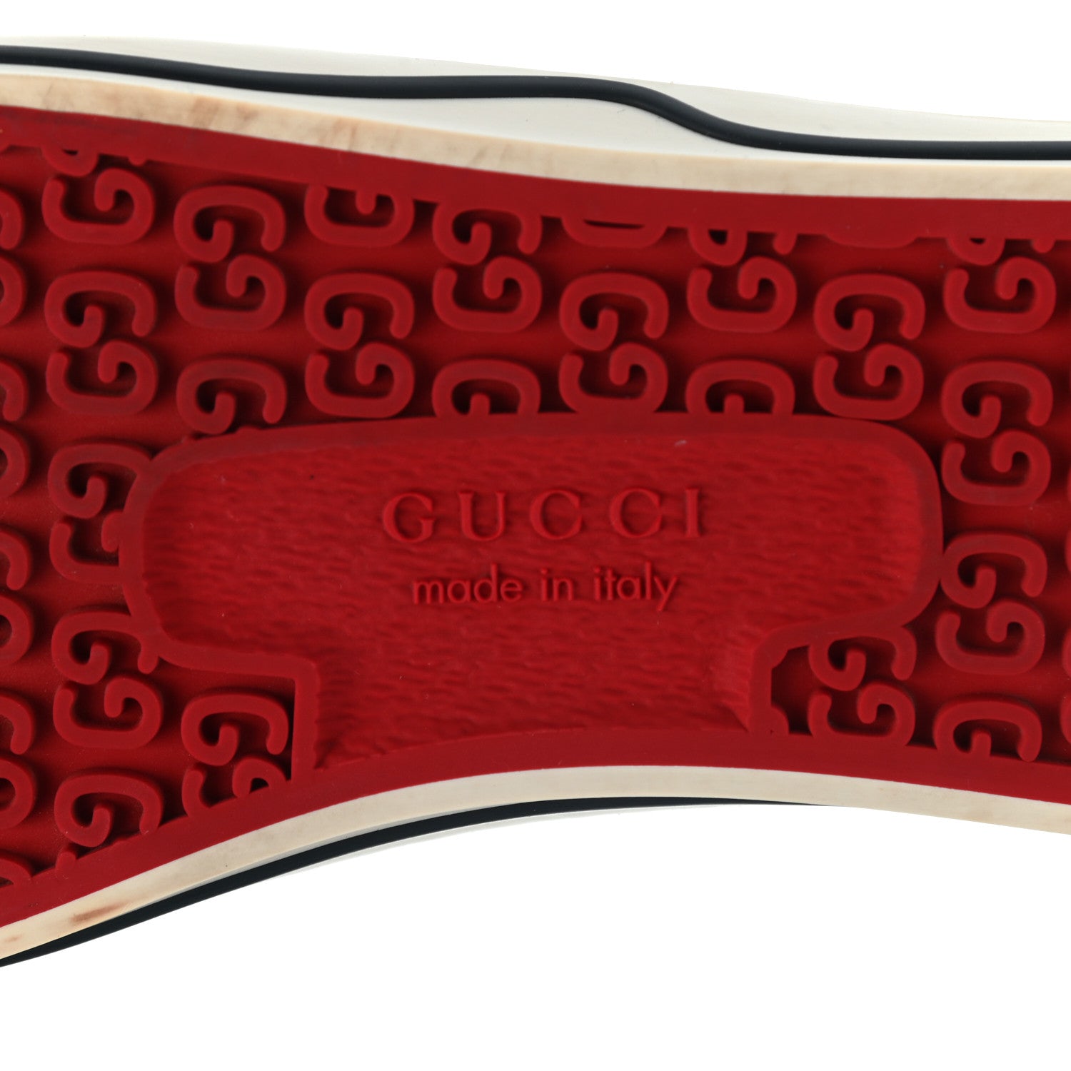 Gucci GG Monogram Web Womens 1977 Tennis Sneakers 38.5 Beige Ebony Mystic White 6 of 8