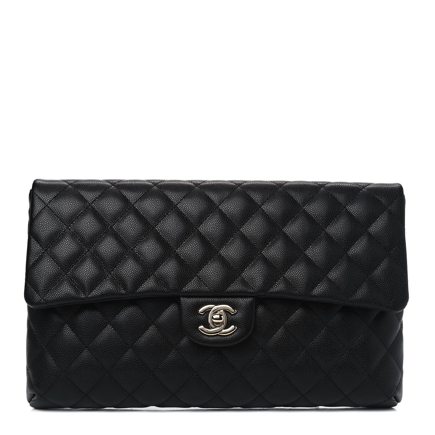 Chanel Caviar Quilted Flap Clutch Black 1 of 4
