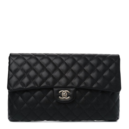 Chanel Caviar Quilted Flap Clutch Black 1 of 4