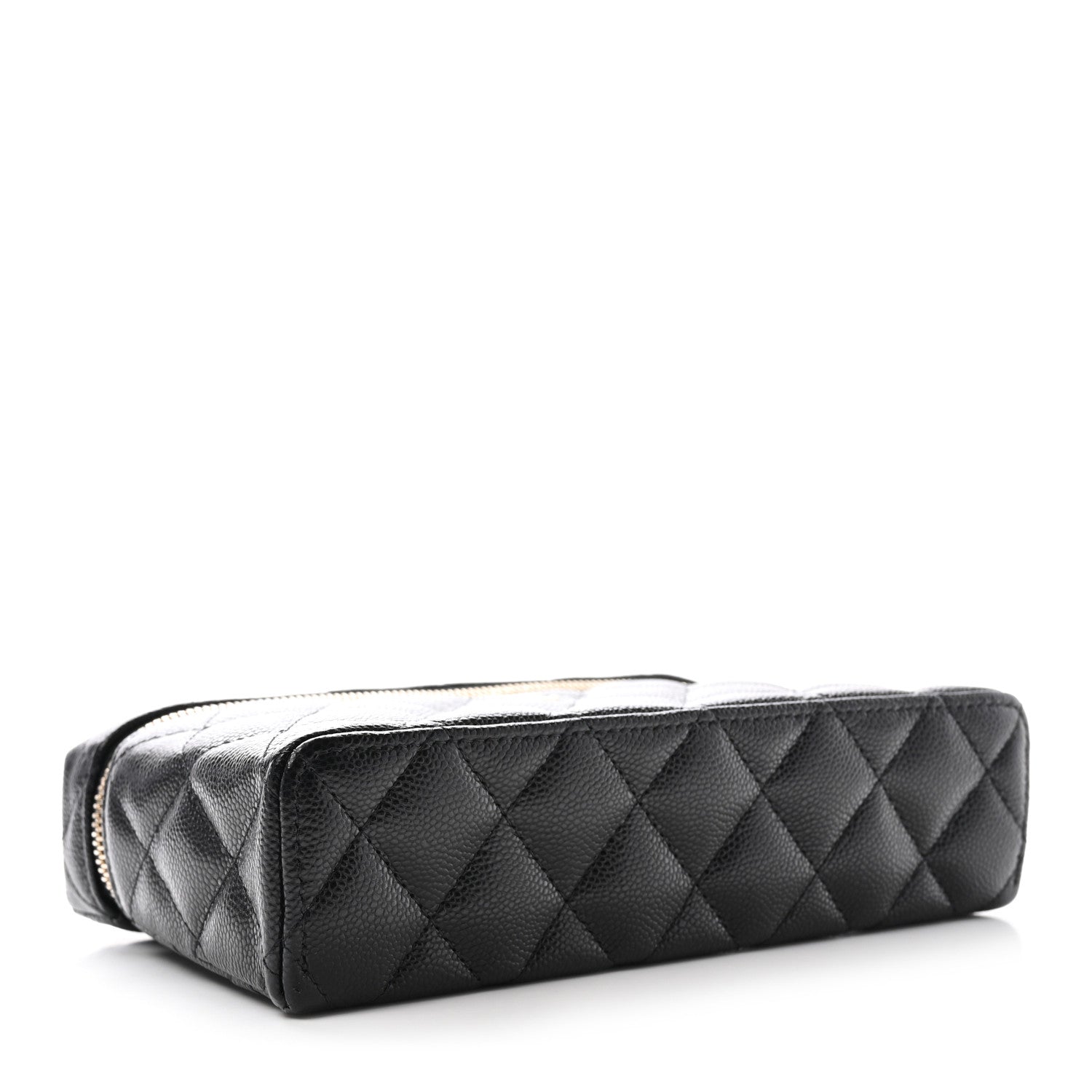 Chanel Caviar Quilted Top Handle Slim Vanity With Chain Black 4 of 11