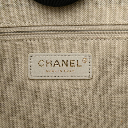 Chanel Mixed Fibers Small Deauville Tote Black 6 of 11