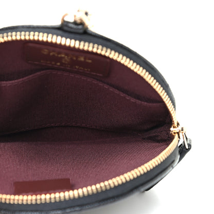 Chanel Caviar Quilted Round Clip On Coin Purse Black 5 of 7