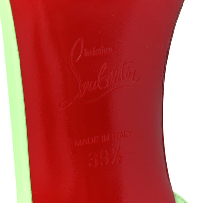 Christian Louboutin Patent Loubigirl 100 Sandals 39.5 Neon Green 7 of 7