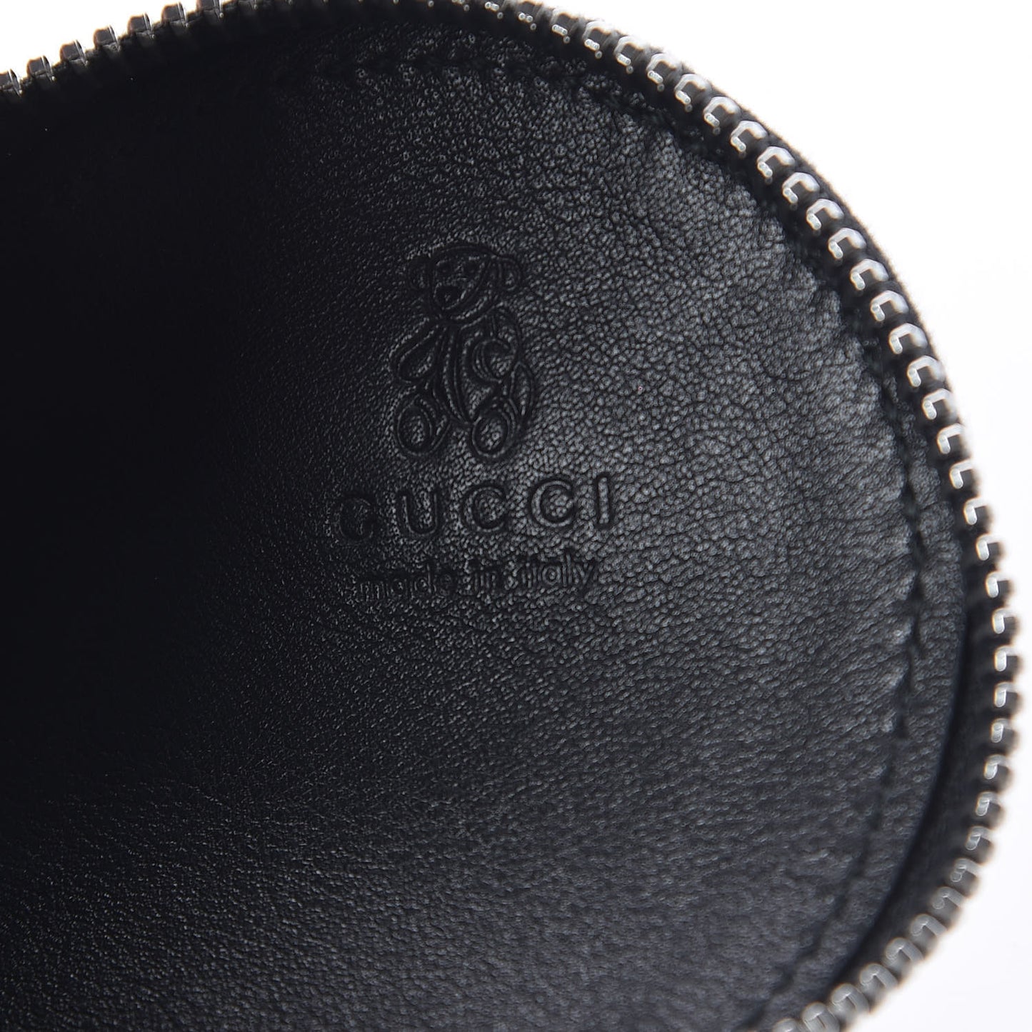 Crackled Calfskin Heart Coin Purse Navy