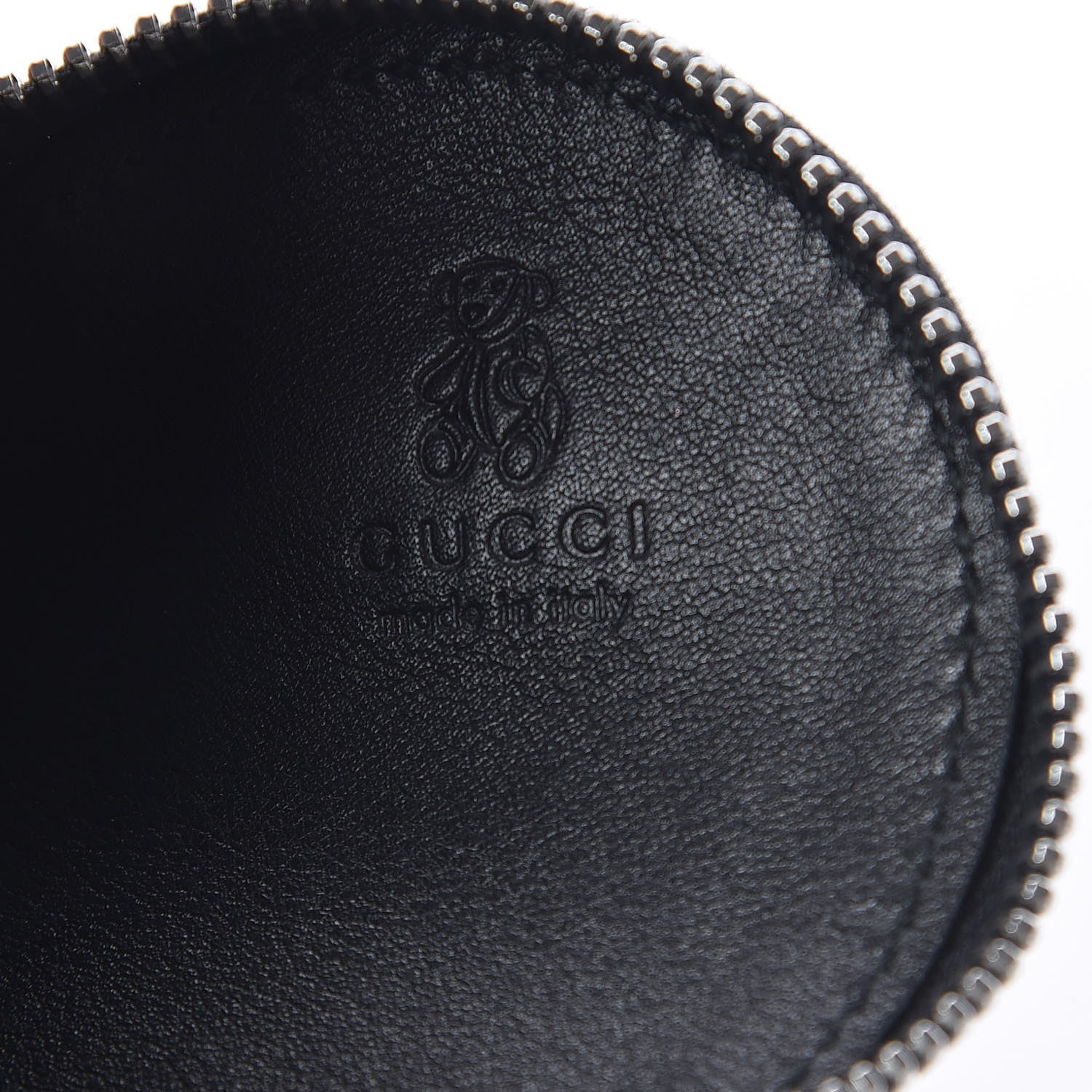 Gucci Crackled Calfskin Heart Coin Purse Navy 7 of 8