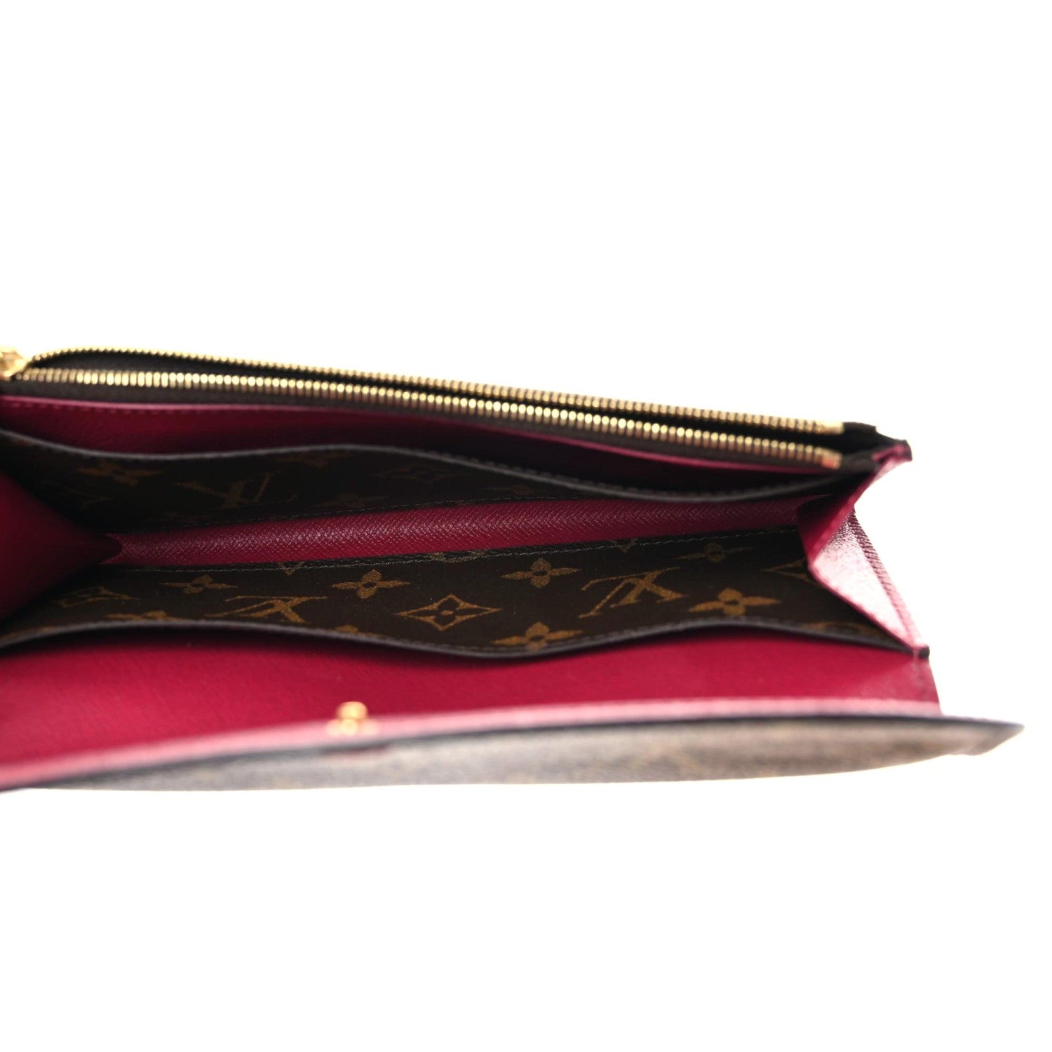 Louis Vuitton Monogram Emilie Wallet Fuchsia 11 of 16